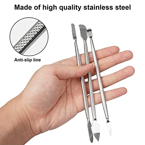 3-Piece Metal Spudger Tool Set for Device Repair