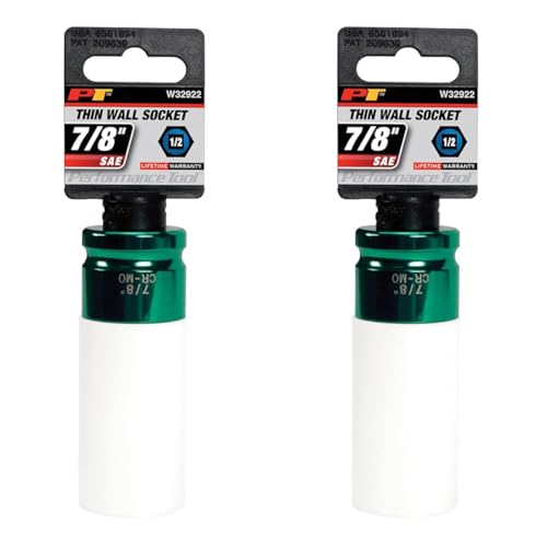 1/2-Inch Impact Drive Thin Wall Socket Set - Green