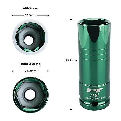 1/2-Inch Impact Drive Thin Wall Socket Set - Green