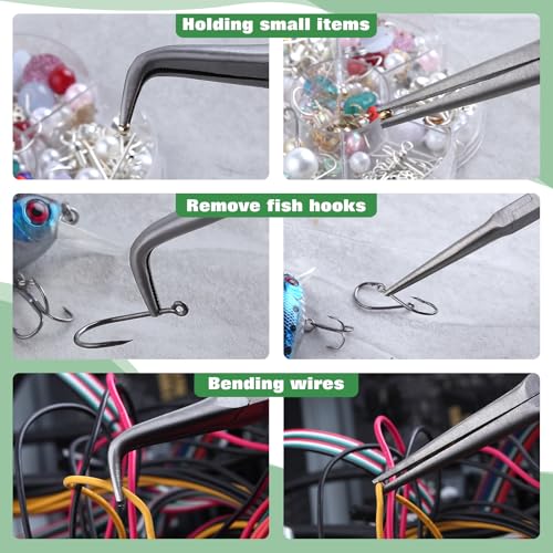 SPEEDWOX Mini Bent Needle Nose Pliers Set