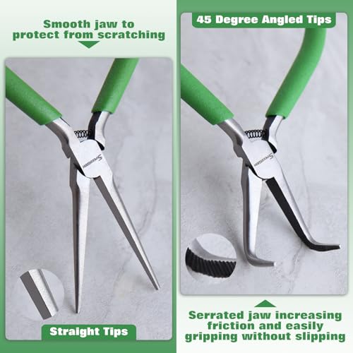 SPEEDWOX Mini Bent Needle Nose Pliers Set