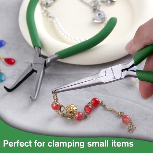 SPEEDWOX Mini Bent Needle Nose Pliers Set