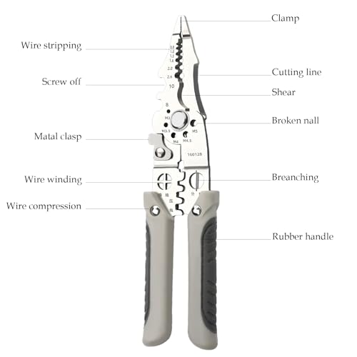 6-in-1 Multifunctional Wire Stripper and Twister Tool