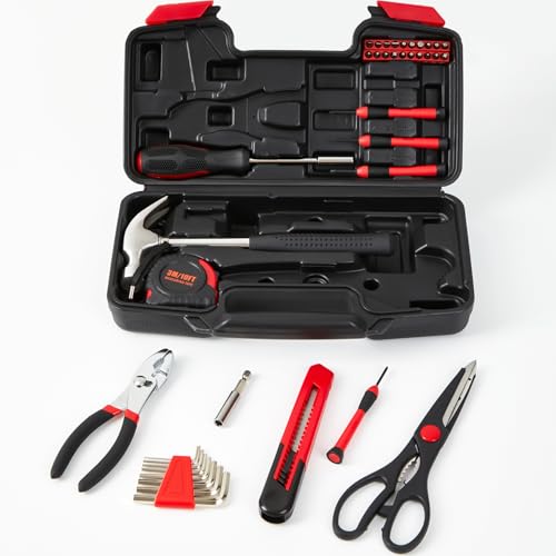 39-Piece Household Tool Set with Storage Case