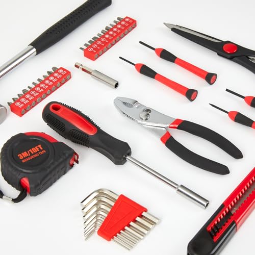 39-Piece Household Tool Set with Storage Case