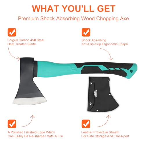 Bluedale Camping Axe with Sheath - Outdoor Tool