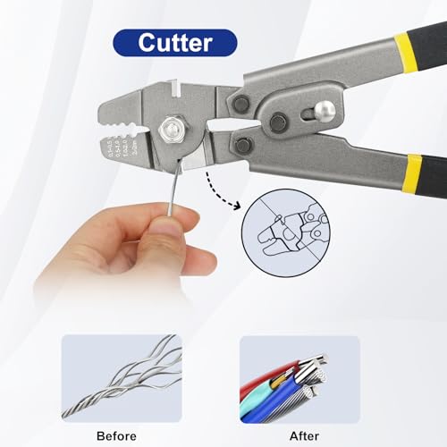 PILLME Wire Rope Crimping Tool Kit - 2 Pcs