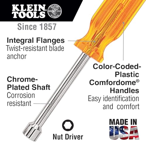 Klein Tools S12 3/8-Inch Nut Driver Set
