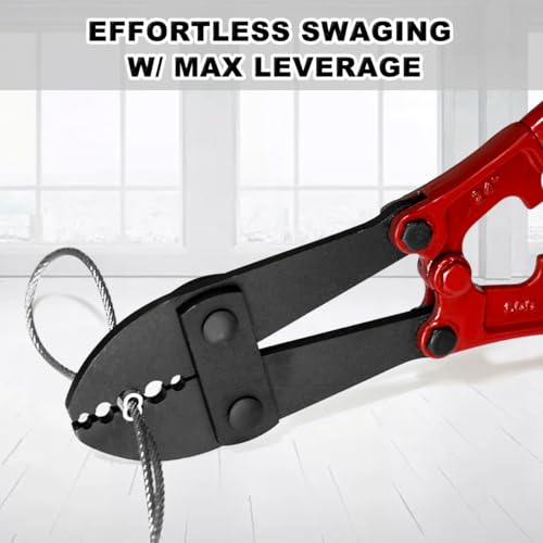 24" Wire Rope Crimping Pliers for Swaging