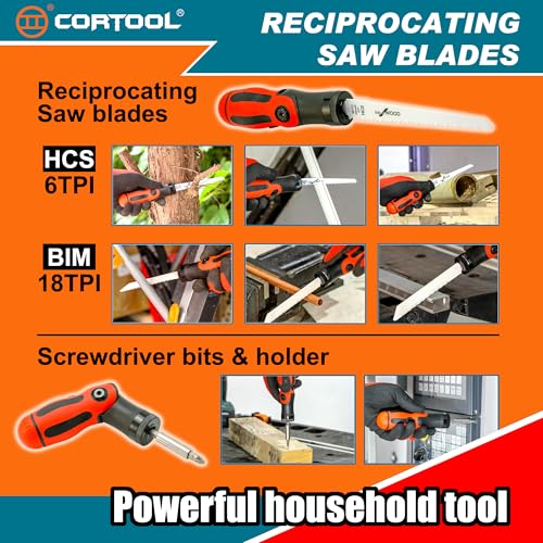 CORTOOL Multi-Blade Hand Saw Set with Case