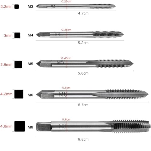 6-Piece Adjustable Tap Wrench Tool Set