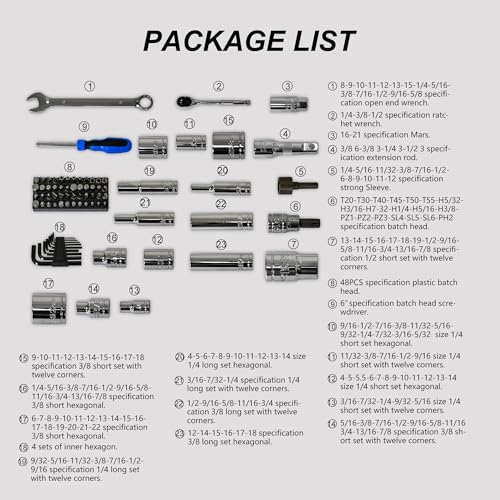 266-Piece Campfun Mechanical Toolset with Storage Case