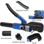 10 Ton Hydraulic Crimping Tool with 9 Dies