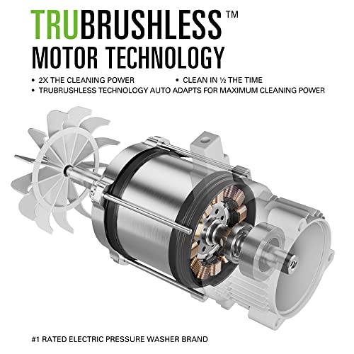 Greenworks 3000 PSI Electric Pressure Washer with TruBrushless