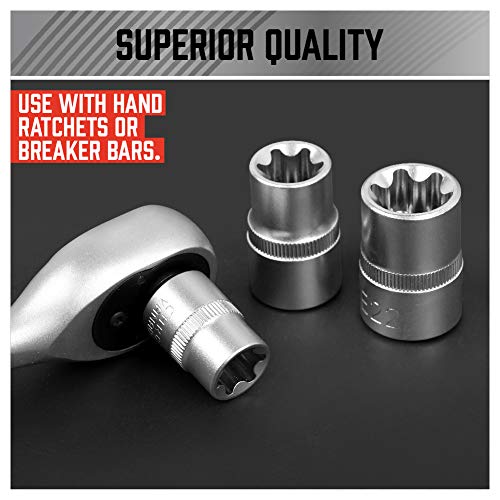 SEDY 14-Piece Premium E-TORX Socket Set - Ultimate Star Socket Set