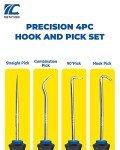 Precision 4-Piece Hook and Pick Tool Set