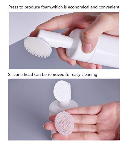 150ml Empty Foaming Cleanser Bottle with Wash Brush