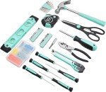 Turquoise 142-Piece Household Tool Kit