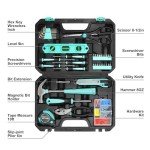 Turquoise 142-Piece Household Tool Kit