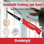 Goldblatt Folding Drywall Saw with Soft Grip Handle