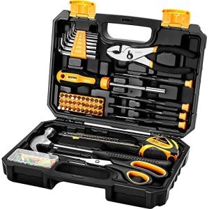DEKOPRO 50-Piece Household Tool Set with Case