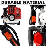 2 Stroke Gas Powered T Post Driver Hammer Drills, 52CC T Post Pile Driver Hammer, Air Cooling Single Cylinder Gasoline Petrol Garden Fencing Tool Machine