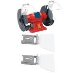 2pcs Bench Grinder Eyeshield, Stainless Steel Bench Grinder Eye Guards Case Tool Attachment Accessories