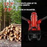 EadianDree Heavy Duty 12 Ton Hydraulic Log Splitter,Labor-Saving Hydraulic Wood Splitter with Horizontal Full Steel Beam,Manual Wood Splitter Tool for Wood Cutting,Durable & Safety