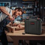 Case for Milwaukee M18 Impact Drill Driver Combo Kit - Waterproof Tool Box for Milwaukee Power Drill & Impact Set, Hard Tool Case for Cordless Drill M18 Fuel/Impact Driver/Battery/Charger (Case Only)