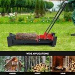 EadianDree Heavy Duty 12 Ton Hydraulic Log Splitter,Labor-Saving Hydraulic Wood Splitter with Horizontal Full Steel Beam,Manual Wood Splitter Tool for Wood Cutting,Durable & Safety