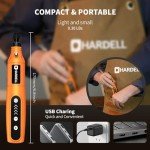HARDELL Mini Cordless Rotary Tool 3.7V, 5-Speed and USB Charging with 24 Accessories, Multi-Purpose Power Rotary Tool for Sanding, Polishing, Drilling, Carving, Engraving, DIY Crafts