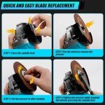 Cordless Angle Grinder for Ma-kita 18V Battery, 11000RPM Brushless Grinder Tool,3 PCS 4-1/2" Blades for Cutting, Griding, Polishing, etc. (Battery NOT Included)