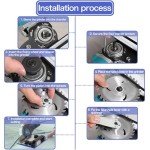 hylissus 45 Degree Tile Chamfering Tool Angle Grinder Tool Stand 45 Degree Cutting Tool Angle Grinder Stand for Tile 45° Chamfer Cutting for 100-Type Angle Grinders