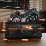 DOVAMAN Circular Saw, 5.8A 4-1/2" Compact Circular Saw w/Contractor Bag, Laser Guide, Metal Auxiliary Handle, Multi-Material Cuts w/ 6 Saw Blades, Tool-Free Adjustment of Angle & Depth (Max 1-11/16")
