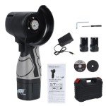 Cordless Angle Grinder 18V 550W, Battery Mini Angle Grinder, Power Angle Grinder Tool, Brushless Angle Grinder Electric Handheld Cutter Machine for Grinding Cutting Polishing with Suitcase (Grey)