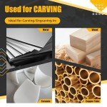 CAELUM 9901 Cylinder Tungsten Carbide Cutter, High-Performance Rotary Carving Bit, Metal Grinding Carving Tool Drill Bits, 1/8 In Shank Diameter for Die Grinder Kits, Silver, 3 Pcs