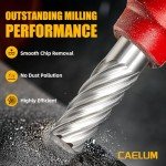 CAELUM 9901 Cylinder Tungsten Carbide Cutter, High-Performance Rotary Carving Bit, Metal Grinding Carving Tool Drill Bits, 1/8 In Shank Diameter for Die Grinder Kits, Silver, 3 Pcs