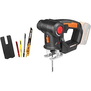 WORX 2in1 20V Reciprocating and Jig Saw | PowerShare | WX550.9 - No Battery, No Charger | Tool Free Blade Change, Variable Speed