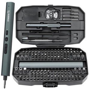 STREBITO Electric Screwdriver 155 in 1 Mini Electric Screwdriver Set, Max 5 N.m, 140 S2 Magnetic Bits, 3 Torque Settings, 650mAh Power Screwdriver Cordless Rechargeable, Repair Tool Kit for PC Phone