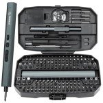 STREBITO Electric Screwdriver 155 in 1 Mini Electric Screwdriver Set, Max 5 N.m, 140 S2 Magnetic Bits, 3 Torque Settings, 650mAh Power Screwdriver Cordless Rechargeable, Repair Tool Kit for PC Phone