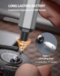 MYMULIKE Precision Screwdriver Set, 68 in 1 Mini Screwdriver 3.7V Power Screwdriver- 64 S2 Magnetic Bits, 5 Torque Settings, 4 LED Lights, Repair Tool for Precision Work Phone Camera Laptop Watch