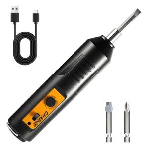 Portable Home Use Electric Screwdriver Set, Upgraded Mini Cordless Electric Screwdriver, Small Electric Magnetic Hex Chuck Precision Screwdriver Cordless Repair Tool (Standard Set)