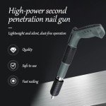 Portable Air Nailer Gun - Powerful 3 Speed Adjustable Manual Steel Nail Gun, Wall Fastening Tool for Cement Wall Wire Hider Fixture Install, Woodworking and Decoration Integrated Nail Gun