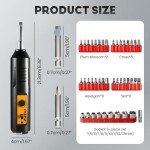 Portable Home Use Electric Screwdriver Set, Upgraded Mini Cordless Electric Screwdriver, Small Electric Magnetic Hex Chuck Precision Screwdriver Cordless Repair Tool (Standard Set)
