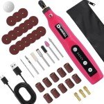 HARDELL Mini Cordless Rotary Tool kit 3.7V, 18000RPM 5 Variable Speeds Rotary Tool with 36pcs Accessories, Rechargeable Battery, for Grinding, Drilling, Cutting, Sanding, Carving, DIY