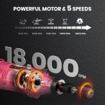 HARDELL Mini Cordless Rotary Tool kit 3.7V, 18000RPM 5 Variable Speeds Rotary Tool with 36pcs Accessories, Rechargeable Battery, for Grinding, Drilling, Cutting, Sanding, Carving, DIY
