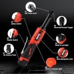 TQUAGGA Cordless Electric Ratchet Wrench Set, 3/8" 18V Power Ratchet Tool Kit with 2 Pack 2000 mAH Battery and Charger, 7 Sockets Battery Powered Ratchet Wrenches