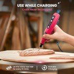 HARDELL Mini Cordless Rotary Tool kit 3.7V, 18000RPM 5 Variable Speeds Rotary Tool with 36pcs Accessories, Rechargeable Battery, for Grinding, Drilling, Cutting, Sanding, Carving, DIY