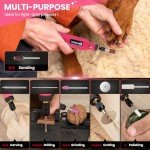 HARDELL Mini Cordless Rotary Tool kit 3.7V, 18000RPM 5 Variable Speeds Rotary Tool with 36pcs Accessories, Rechargeable Battery, for Grinding, Drilling, Cutting, Sanding, Carving, DIY