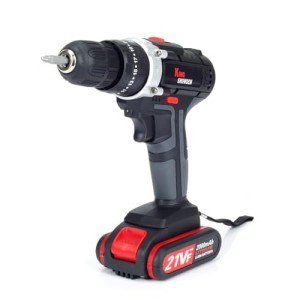 Brushless Cordless Drill Driver Kit, 3/8" Keyless Chuck & 25+3 Torque, 21V Power Drill w/22 Drill Bits, 2000mAh Battery, 1500 RPM, Built-in LED Light, DIY Hand Tool Kit for Home Garden Office